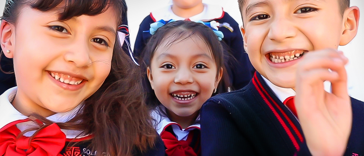 Niños de Preescolar del Colegio Franciscano Neza